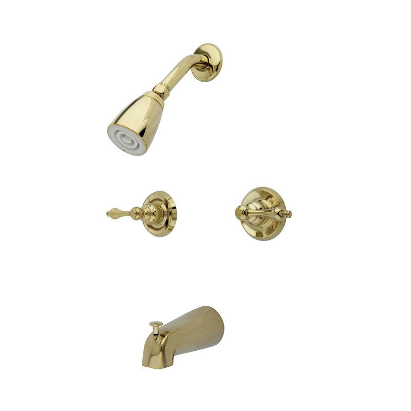 Magellan Tub and Shower Faucet Trim, Polished Brass