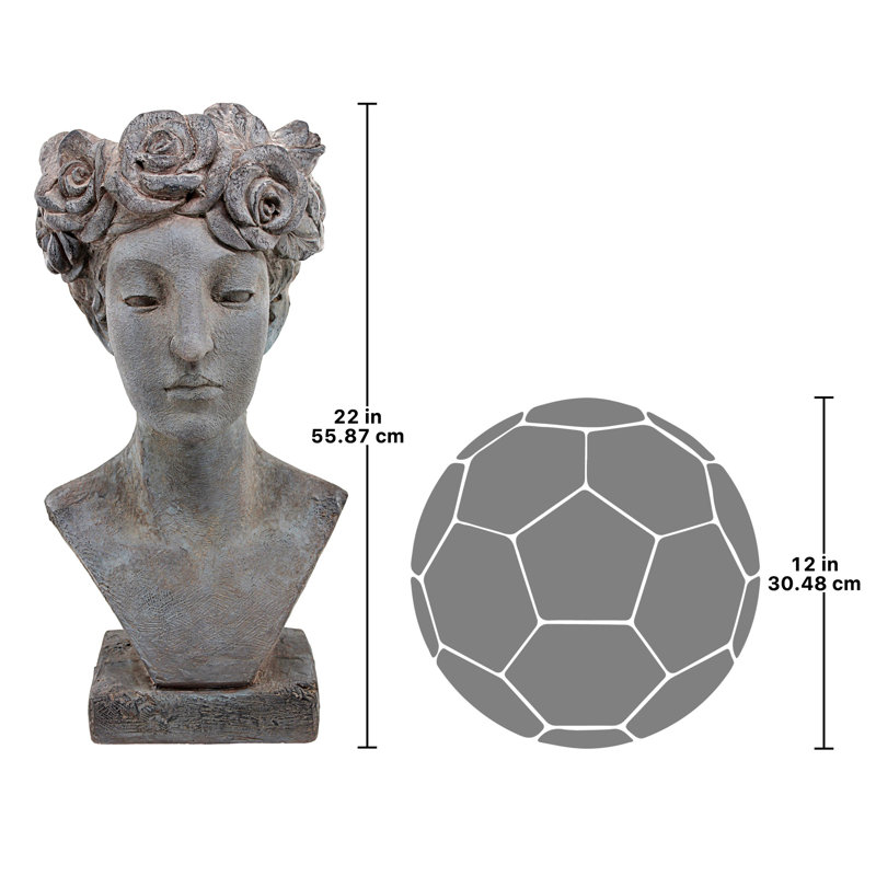 Flora Roman Statue Head Planter