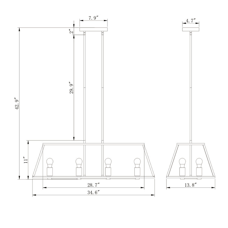 Stennett 8 - Light Kitchen Island Pendant