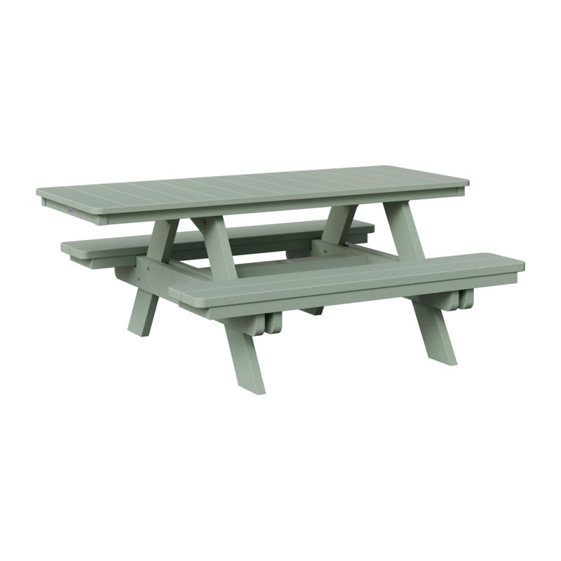 Table de pique-nique rectangulaire Berlin Gardens Ada, Écume de mer, écume de mer