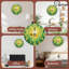 Horloge, chiffres, feuilles, soleil