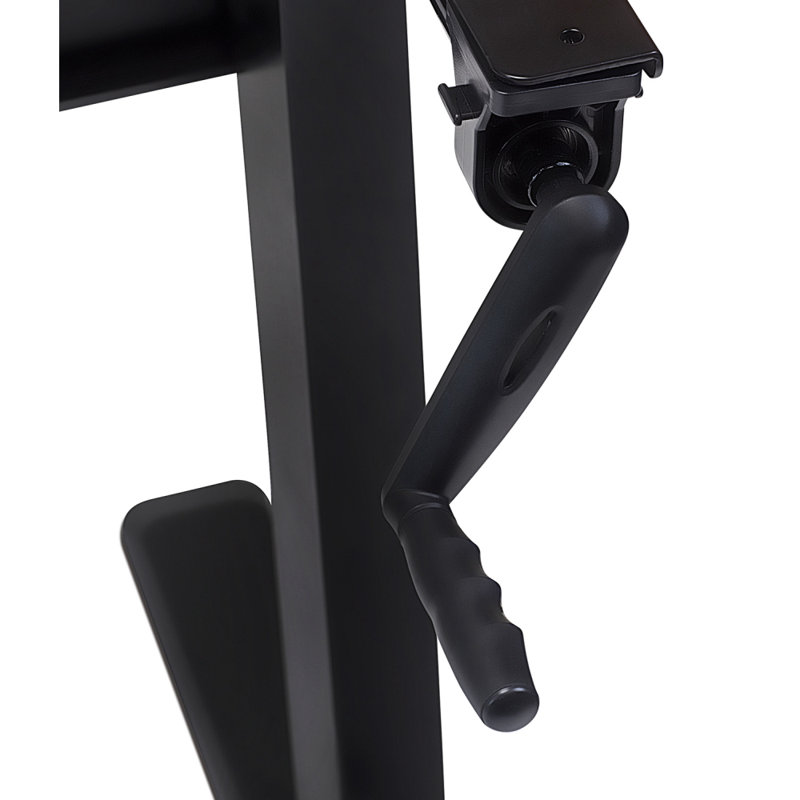 Mount-It! Height Adjustable Stand Up Desk with Manual Crank, Desk Frame Only for Home & Office