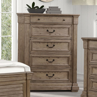 Commode à finition grise patinée 1pc