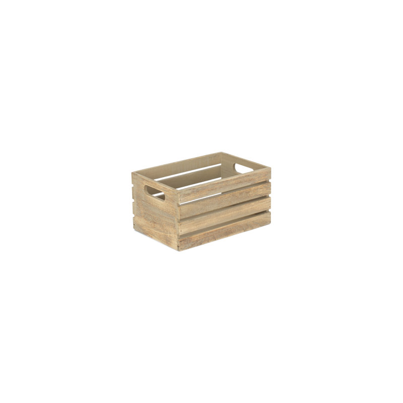 Schulen Solid Wood Storage Bin, 16cm H x 28cm W x 19cm D