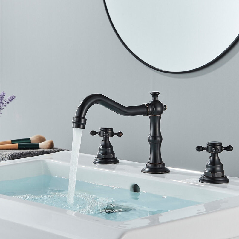 Robinet de salle de bain à large entraxe