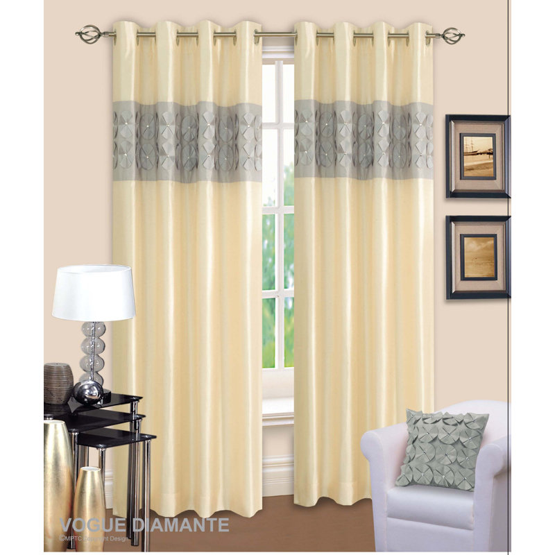 Jameson Curtain, Grey/Beige