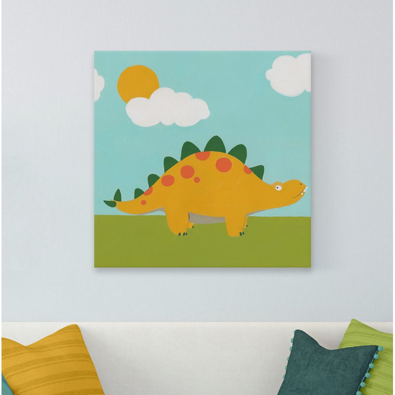Reproduction sur toile tendue Paradiso Playtime Dino II, H 18 po x l 18 po x P 1,5 po