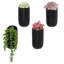 Ensemble de pots à fleurs suspendus en céramique 4 pièces Anikka-1851431714