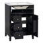 Meuble-lavabo simple 24 po avec comptoir en céramique 24 po-1812529002