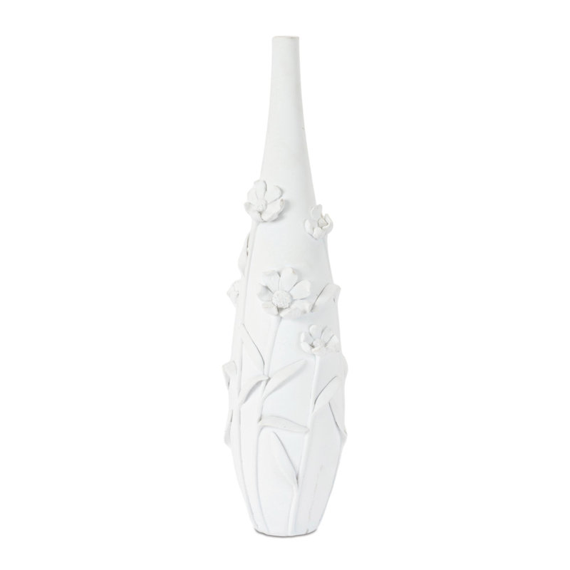 Embossed Floral Vase (Set of 2)