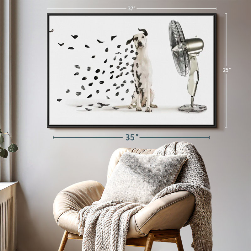 " Windblown Dalmatian Spots ", 37" H x 25" W