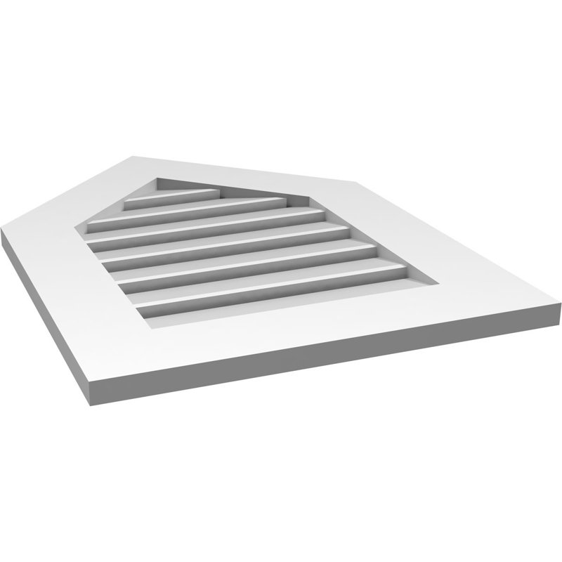 Ventilé à pignon fonctionnel en uréthane Signature, H 28 po x l 20 po x P 1 po, 12/12