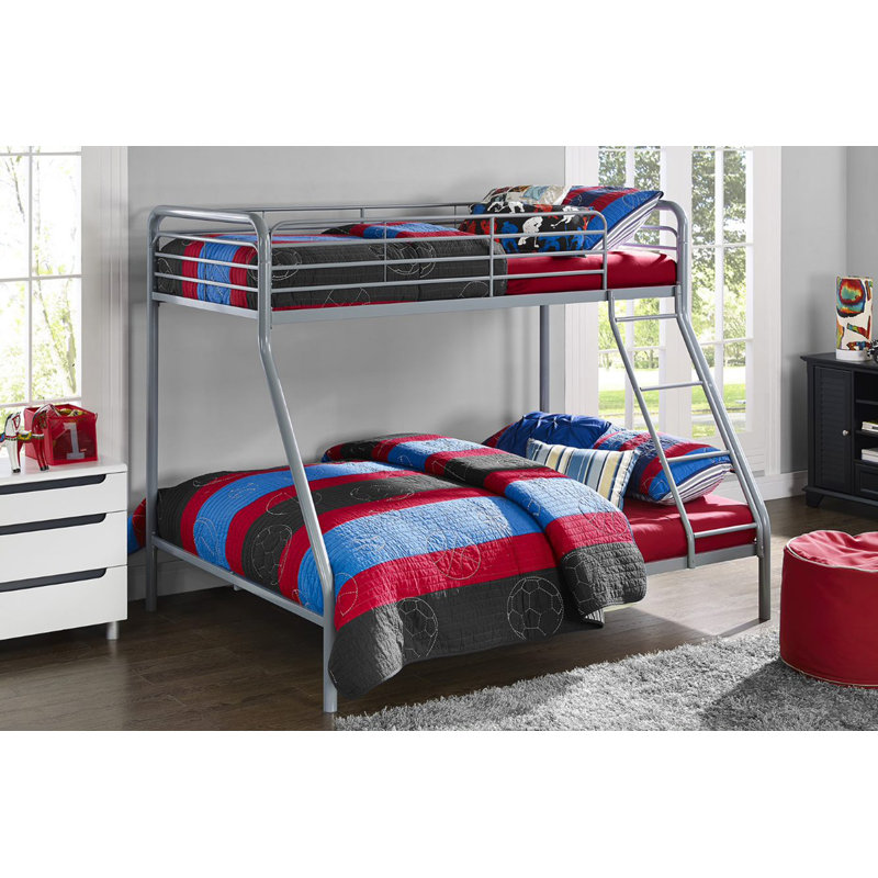 Dalke Metal Standard Bunk Bed by Isabelle, Grey