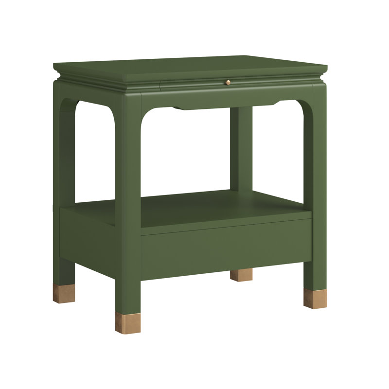 Eave Bedside Table | Darkened Sage, Green