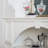 White Solid + Manufactured Wood Freestanding Fireplace
