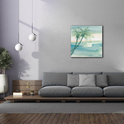 Toile épique Graffiti «Peaceful Dusk 1 Tropical» par Chris Paschke, 12 po x 12 po