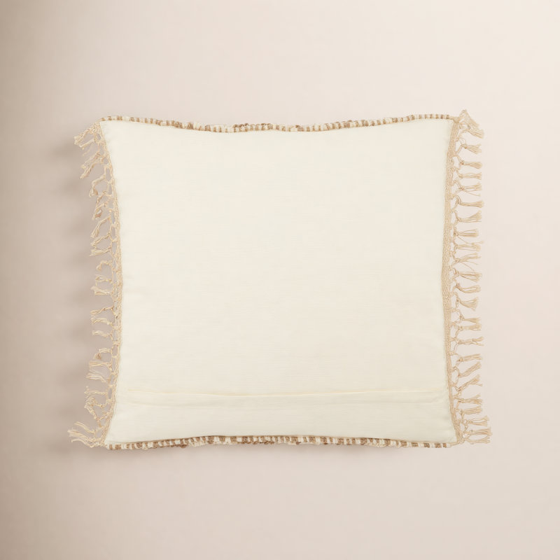 Oakleaf Chevron Throw Pillow, Olive/Ivory, Down