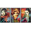 Peinture en aérosol, femmes du Moyen-Orient, graffiti et art urbain, art moderne coloré, portrait urbain, 3 pièces-92414412-92414413