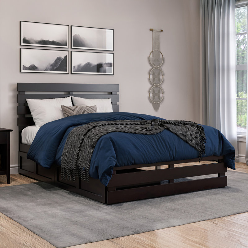 Aaliyah-Skye Solid Wood Slat Storage Bed, Full