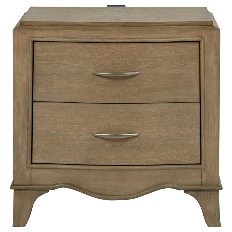 Revello 2-Drawer Nightstand Bedside Table Washed Mango
