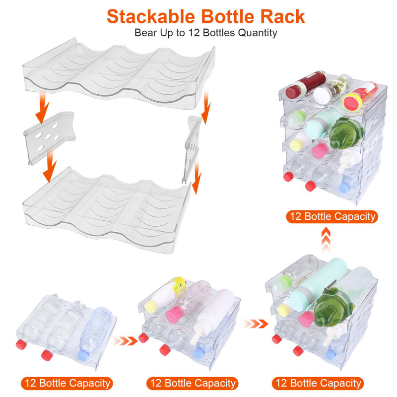 Support de rangement à 4 niveaux pour 4 bouteilles