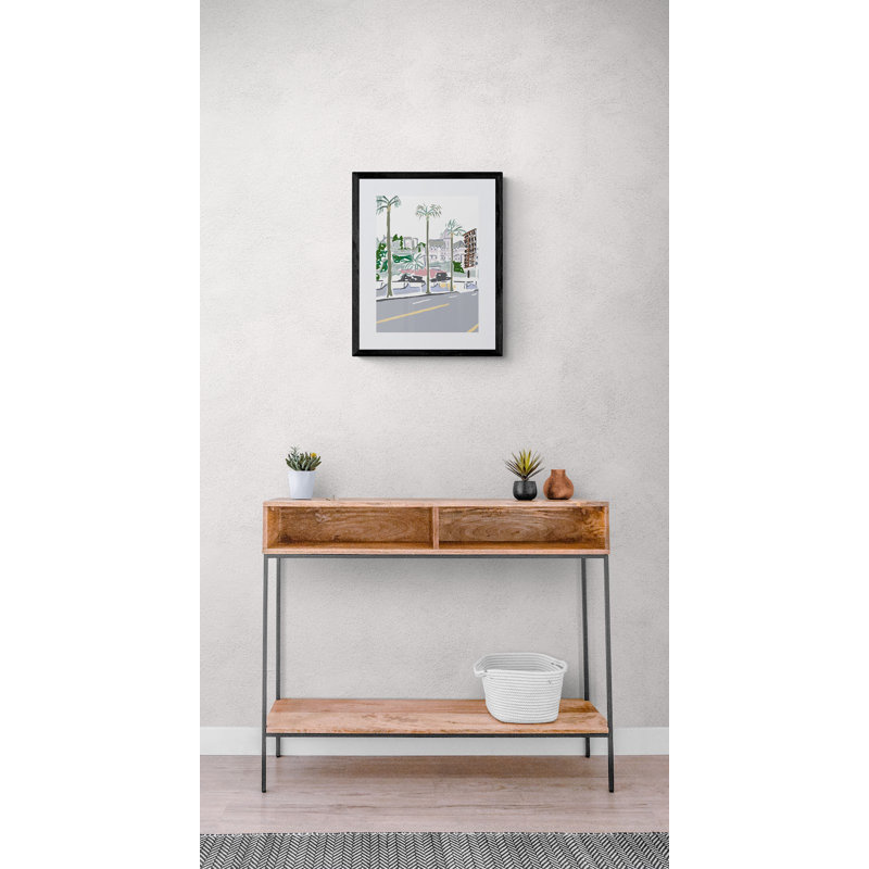 Chateau Marmont From Sunset Print by Deborah Blum, 21.25" H x 17.25" W