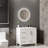 24/30/36 In Round LED Bathroom Mirror with Lights Wall Mounted Vanity Mirror with Handwave Sensor-1616385057