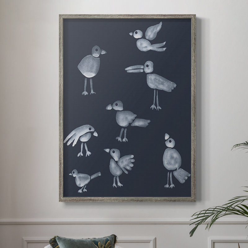«Flock I», reproduction encadrée - bois massif, H 11 po x l 9 po