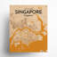 Carte de la ville de Singapour, impression-326668697-326668699