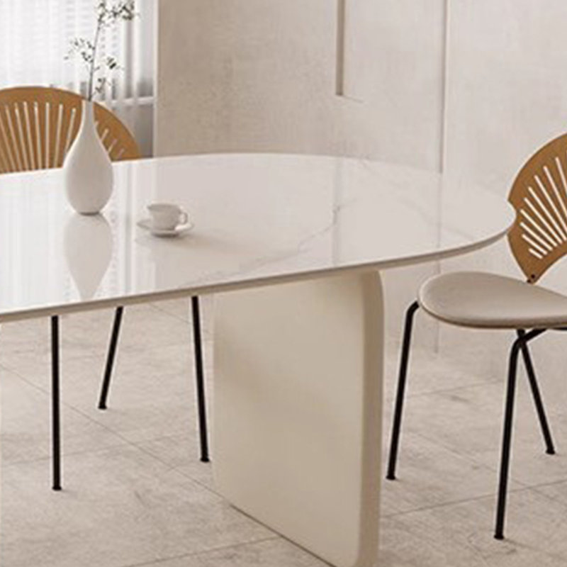 Table de salle à manger française unique, 7 pièces : table, 6 chaises, 29.52"H x 62.99"L x 33.46"W