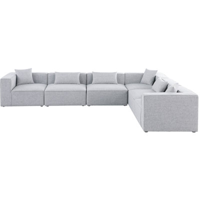 Cube Upholstered L-Shaped Sectional Reversible