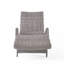 Chaise longue en osier crème
