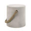 Table d'appoint en fibre de béton naturel gris
