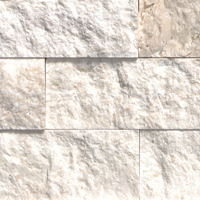 Montara Ivoria 6 in. x 18 in. Split Face Limestone Ledger Panel Corner Wall Tile