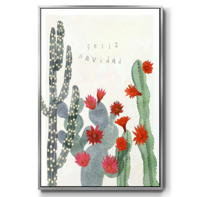Desert Christmas Cactus II, reproduction d'art sur toile