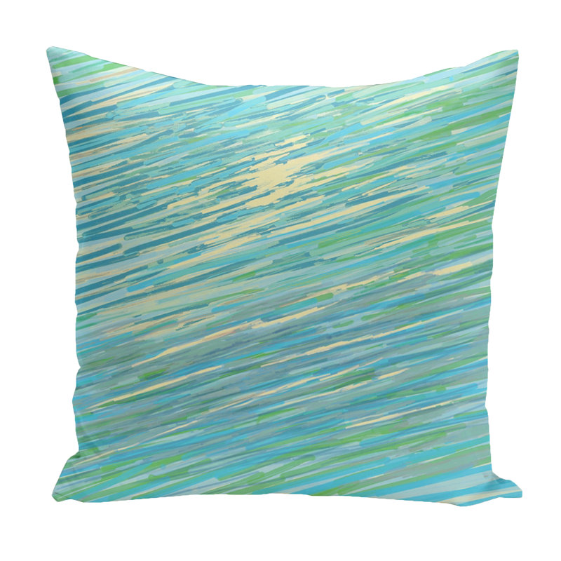 Housse et insert de coussin extérieur, Bleu