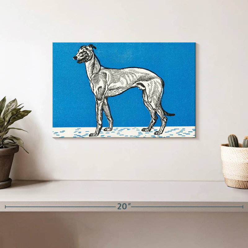 Brampt Greyhound III, 8" H x 12" W