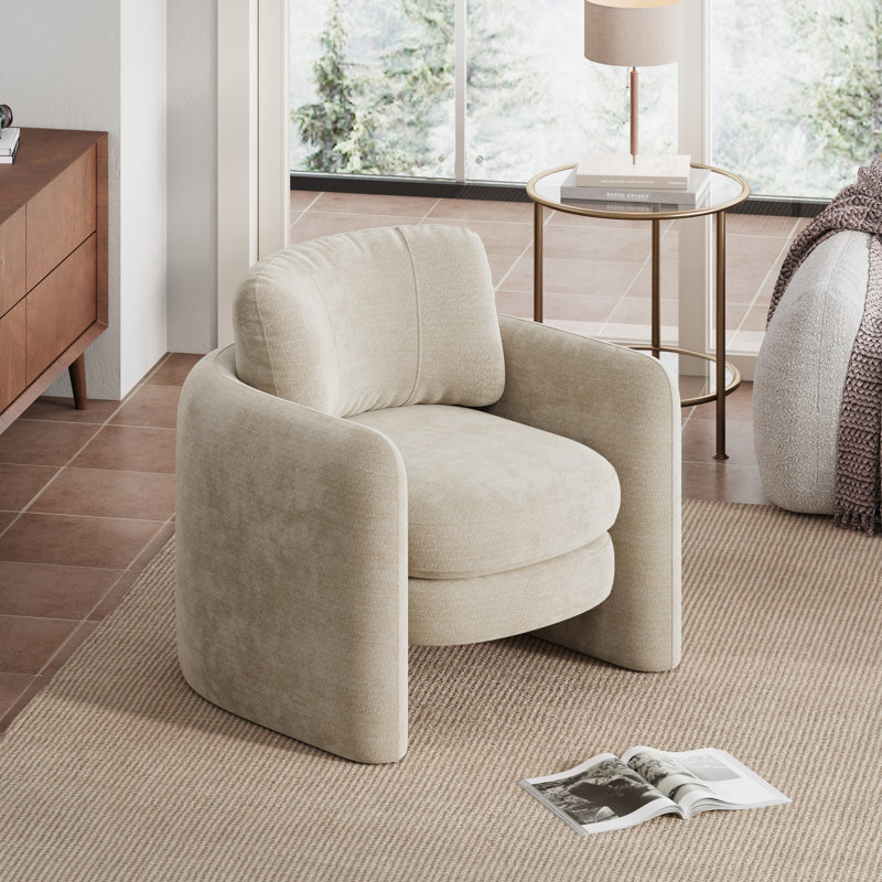 Fauteuil d'appoint 34,5 po, Chenille kaki
