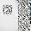 Motif léopard des neiges blanc et noir - Rideau abstrait - Rideau géométrique obscurcissant - 1 panneau-107596985