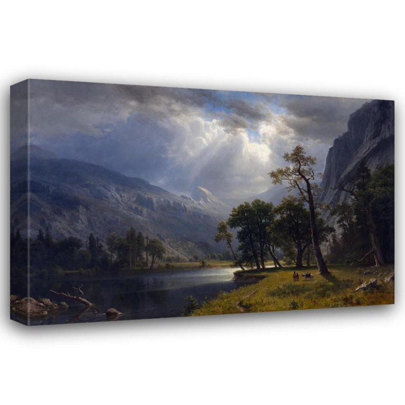 «Mount Starr King, Yosemite» par Albert Bierstadt - Art mural sur toile tendue avec châssis, H 18 po x l 14 po