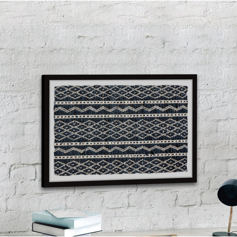 Wave Patterns 1 Piece Single Picture Frame Wall Art, 38cm H x 45cm W x 3.81cm D