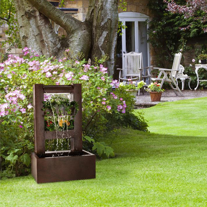 Outdoor Metal Weather Resistant Waterfall Fountain