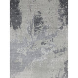 Abstract Area Rug in Gray