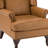 Anapatricia 32.5'' W Genuine Leather Wingback Armchair with Nailhead Trim-75953764