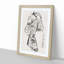Courtesan Placing a Hairpin in Her Hair by Kaigetsudo Anchi - Picture Frame Painting Print-55510394-55510393