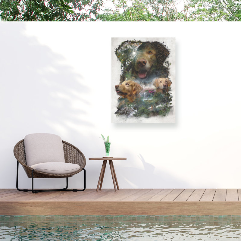 Toile d'extérieur Barrett Biggers Golden Retriever, H 35 po x l 47 po