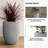 16" W x 21.5" H Concrete Tall Round Flower Planter Handcrafted Gray Large Plant Pots with Drainage Hole-1540417180-1522835328