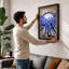 Moonlit Chrysanthemum Japandi 1 Piece Single Picture Frame Wall Art-136622579-136622581