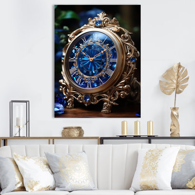 Horloge opulente horloge II - art mural tendance pour le salon