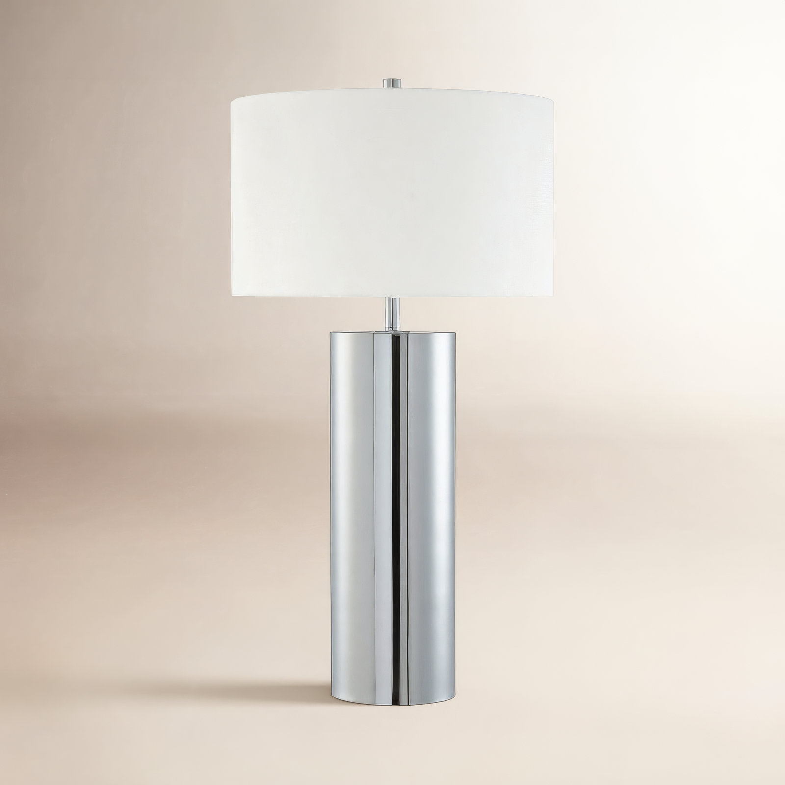 Erland Metal Table Lamp, Polished Nickel
